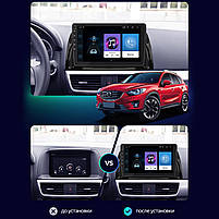 Штатна магнітола 10" Lesko для Mazda CX-5 I Рестайлінг 2015-2017 6/128Gb 4G Wi-Fi GPS Top Мазда 6шт, фото 4