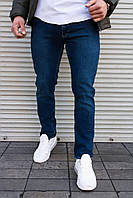 Мужские джинсы синие Slim fit Код RA 1952