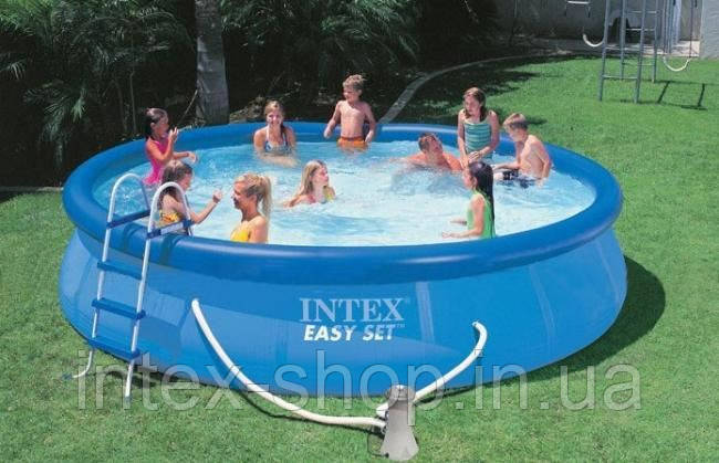 Надувний басейн із комплектом (457х84 см), Easy Set, Intex 28180, фото 1