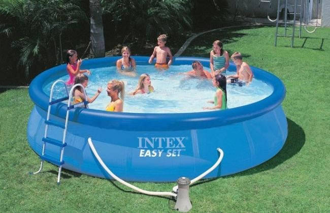 Надувний басейн з комплектом Easy Set, Intex 28180 (457х84 см), фото 1