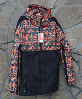 Чоловіча спортивна куртка весна-осінь чорногаряча водовідштовхувальна тканина