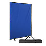 Фон у рамці з ніжками Visico BP-1522GB Chroma Key 2в1 зелений/синій (150x220см), фото 3