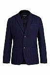 Чоловічий піджак з льону Finn Flare S20-21004-101 темно-синій 54, фото 5