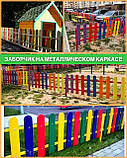 Дерев'яний парканчик 500*2000 мм "Ісабела" (Сосна). У різних кольорах (5 кольорів) (від 5 секцій), фото 7