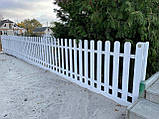 Дерев'яний паркан 1000*2000 мм "Гаїті" (Сосна). Цвет: Белый (от 5 секций), фото 7
