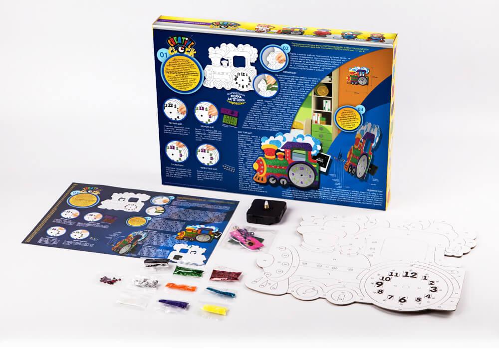Набір для створення годинника Creativ clock (укр) СС-01-01,02,03,04,05 Danko Toys своїми руками дитяча творчість для дітей, фото 1