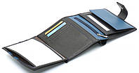 Чорний чоловічий гаманець з фіксацією з натуральної шкіри Marco Coverna MC-1005 A 1221, фото 7
