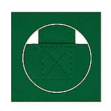 Еко-сумка жіноча шопер для нанесення принту кольорова бавовняна 42х10х35 см. темно-зелена, фото 3