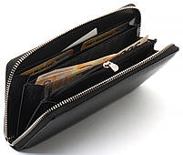 Чорний чоловічий гаманець-клатч на блискавці з натуральної шкіри Marco Coverna MC-802-1, фото 6