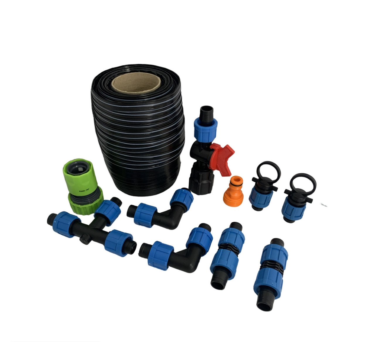 Крапельний полив для парника 6 метрів. Підходить для всіх типів мініпарників. Три лінії поливу.