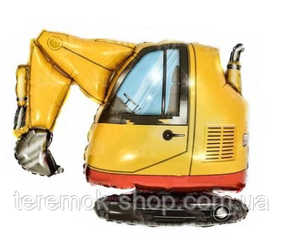 Шар фольгований екскаватор спецтехніка 75x63 см, фото 1