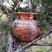 Медный горшок (ваза), размер 8,5х8,5 см - Лота