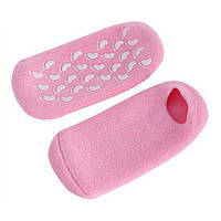Увлажняющие гелевые носочки для педикюра SPA Gel Socks розовые