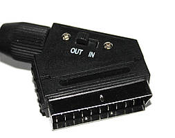 Шнур Scart-3RCA 1.8метра з перемикачем