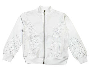 Кофта для дівчинки з довгим рукавом, демісезонна, на блискавці, Dominik