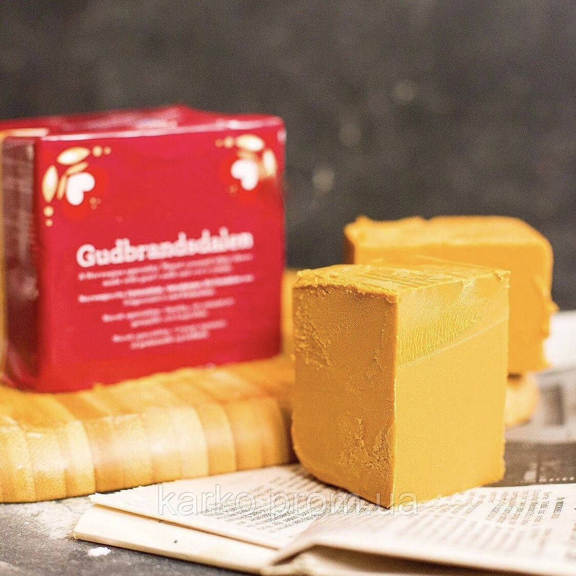 Норвежский Карамельный Сыр Гудбрандсдален 250г Gudbrandsdalen — Купить ...