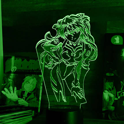 Акриловий світильник-нічник Аска Ленглі Сорью зелений tty-n001564, фото 1