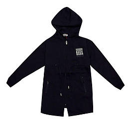 Кофта спортивна з довгим рукавом, двонитка, на блискавці, з капюшоном, бавовна, Fagis