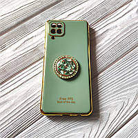 Чохол Ring Stones для Samsung Galaxy A12 2021 / A125F силіконовий Фісташковий