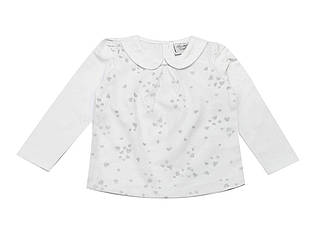 Кофта для дівчинки з довгим рукавом, демісезонна, на 3 ґудзиках, малюнок Сердечка, Breeze