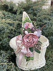 Корзина пасхальна біла + Декор, фото 2