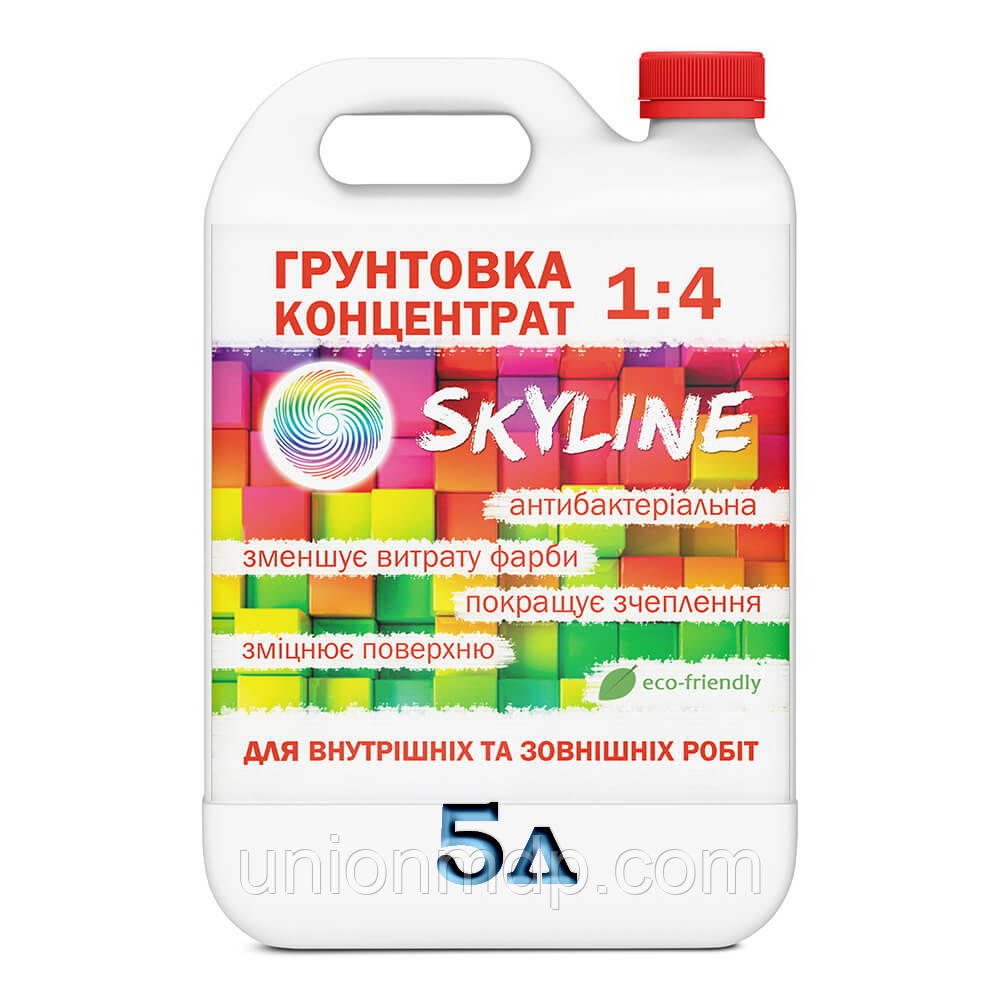 Грунтовка, акрилова SKYLINE глибокопроникаюча, концентрат 1:4, 5 л