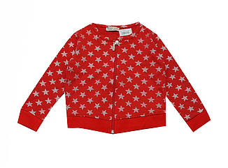Кофта для дівчинки з довгим рукавом, демісезонна, на блискавці, малюнок Зірка, Paty Kids