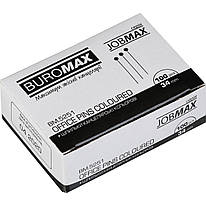 Шпильки офісні кольорові 34 мм 100 штук Buromax BM.5251, 922755