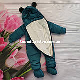 Дитячий демісезонні комбінезон Панда 74 80 розмір для діток від 6 до 18 міс, фото 8