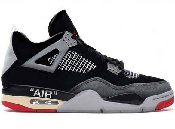 Кросівки Nike Air Jordan 4 "Bred" x Off-White - CV9388-001, фото 1