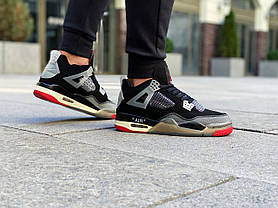 Кросівки Nike Air Jordan 4 "Bred" x Off-White - CV9388-001, фото 3