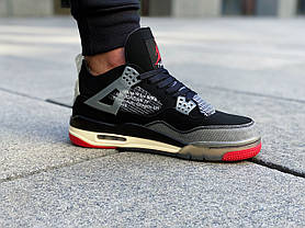 Кросівки Nike Air Jordan 4 "Bred" x Off-White - CV9388-001, фото 4