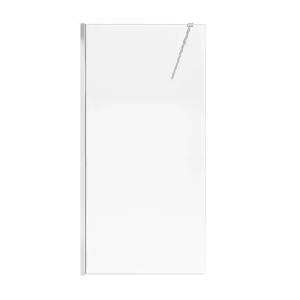 Душова перегородка Qtap Walk-In Standard CRM201.C8 100х190 см, скло Clear 8 мм, покриття CalcLess, фото 2