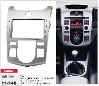 2-DIN переходная рамка KIA Cerato (TD), Forte (TD), Naza Forte 2009-2012 (Auto Air-Conditioning), CARAV 11-146