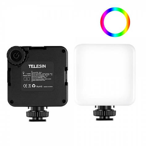 Накамерне світло димоване RGB Telesin TE-LGT-001, фото 1