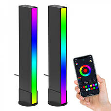Світлодіодний світильник подвійна RGB панель Bluetooth Ulanzi VIJIM GL01, фото 5