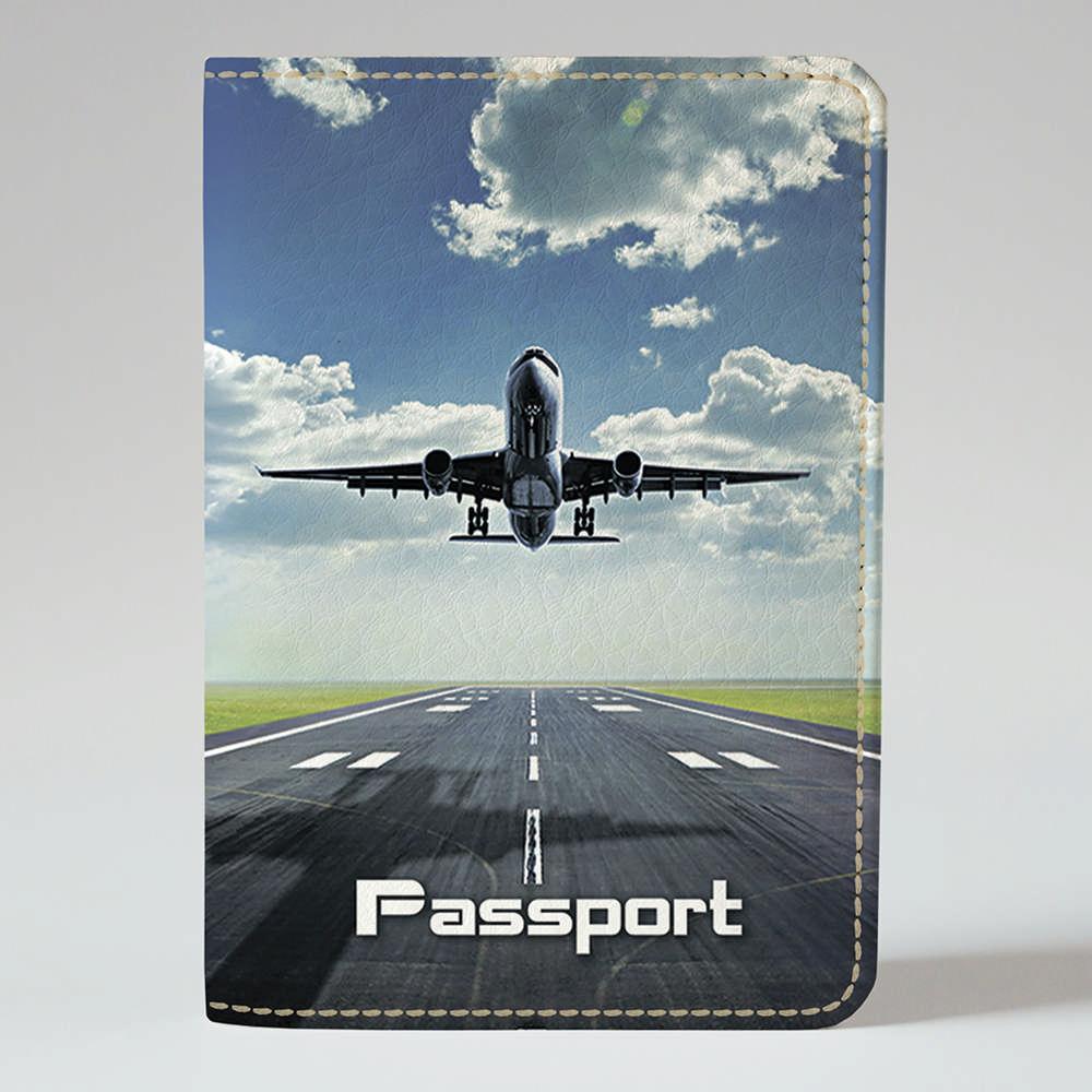 Обкладинка на паспорт громадянина України закордонний паспорт Аеропорт Літак (еко-шкіра)