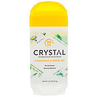 Дезодорант Crystal Body Deodorant, Невидимый твердый дезодорант, ромашка и зеленый чай, 70 г - Оригинал