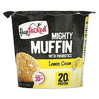 FlapJacked, Mighty Muffin, смесь для приготовления кексов, с пробиотиками, лимонный крем, 55 г (1,97 унции) -