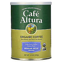 Cafe Altura, органический кофе, обычный без кофеина, молотый, средней обжарки, 340 г (12 унций) - Оригинал