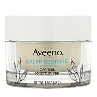 Aveeno, Calm + Restore, увлажняющий гель-крем с овсом, без отдушек, 48 г (1,7 унции) - Оригинал