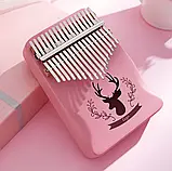 Калімба музичний інструмент на 17 язичків (преміум'якість) — Коричневий, фото 5