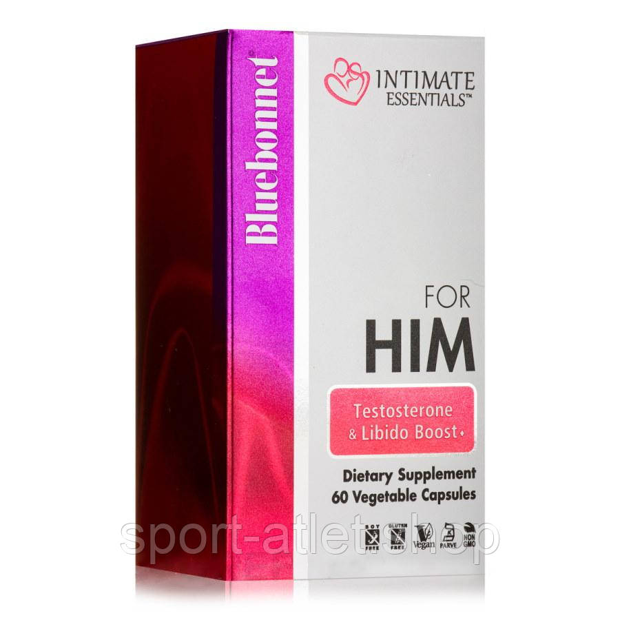 Стимулятор тестостерону Bluebonnet Intimate Essentials For Him Testosterone & Libido Boost, 60 вегакапсул