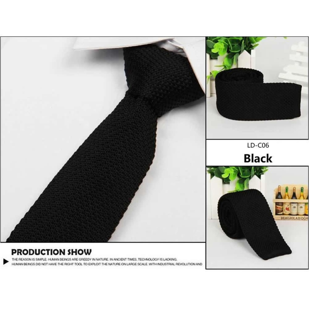 Краватка в'язана чорний
