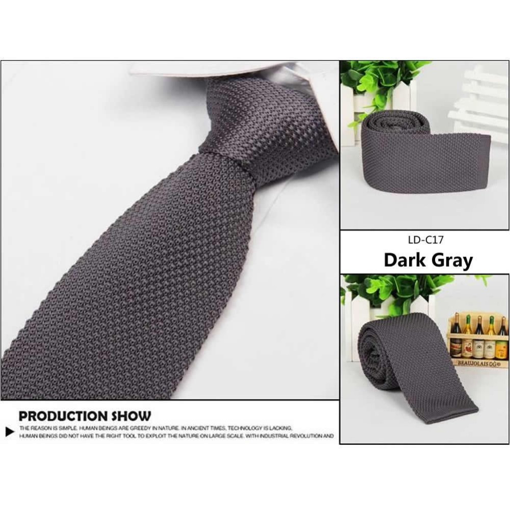 Краватка в'язана сірий