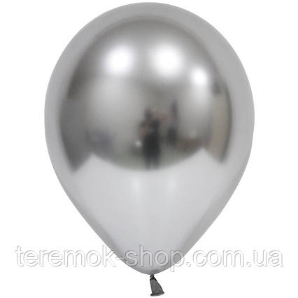 Повітряна куля Хром срібло, латексні кулі 12" 30см Balonevi Туреччина 1 шт