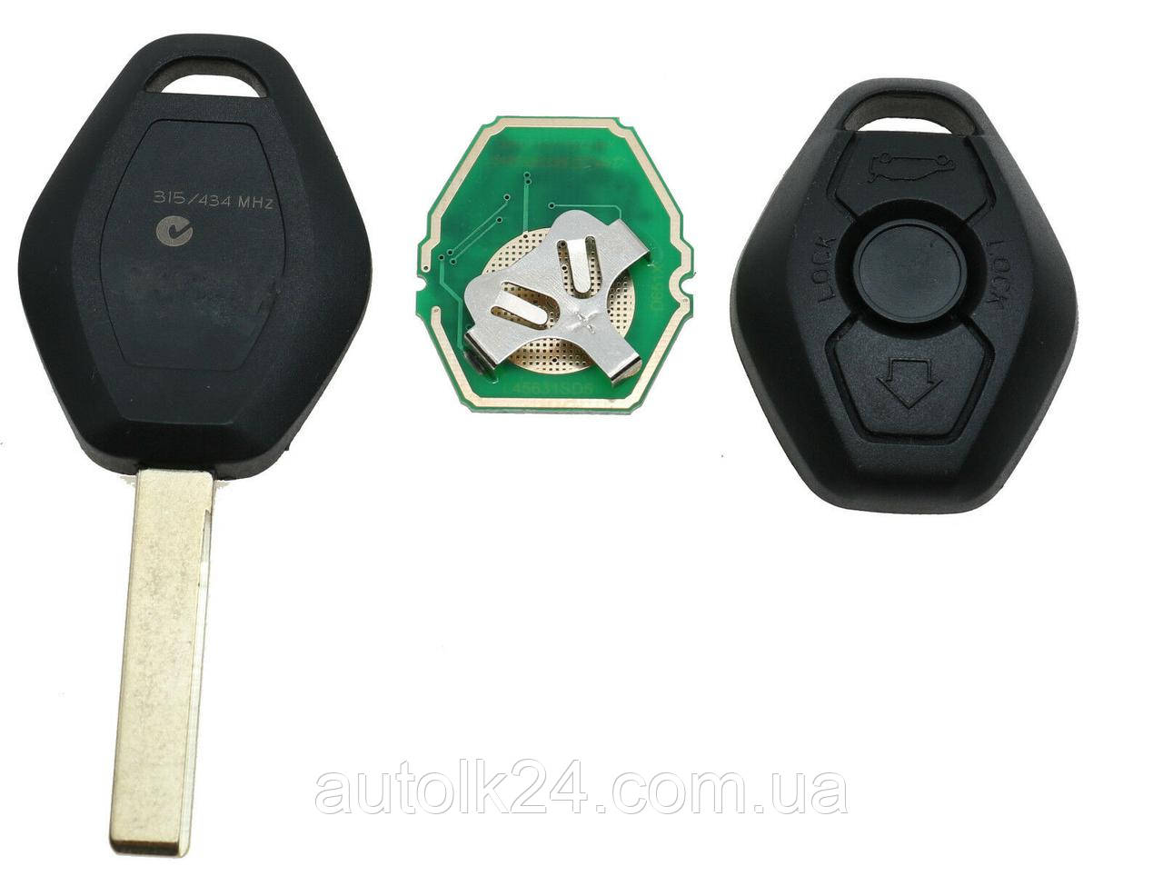 Ключ BMW лезвие HU92 868Mhz chip ID46 Cas 2, фото 1