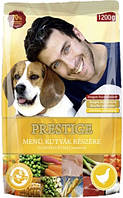 Вологий корм для собак Bekker Prestige з птицею і печінкою (паучи), 1.2 кг