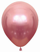 Шары латексные хром розовый, воздушный шар 30 см 12" для фотозоны 1 шт Balonevi Турция