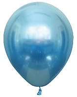 Шары латексные хром синий, воздушный шар 30 см 12" для фотозоны 1 шт Турция Balonevi